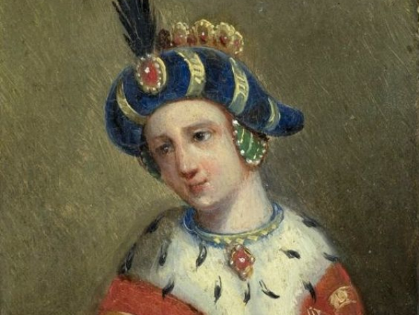 Portret Królowej Zofii Holszańskiej autorstwa Marcela Krajewskiego. Fot. domena publiczna