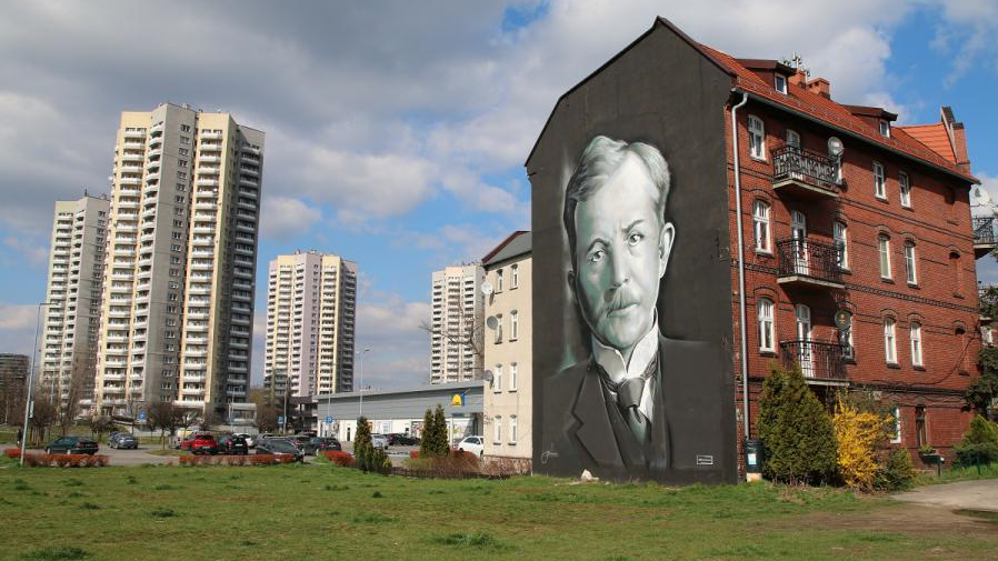 Mural Wojciecha Korfantego w Katowicach