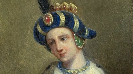 Portret Królowej Zofii Holszańskiej autorstwa Marcela Krajewskiego. Fot. domena publiczna